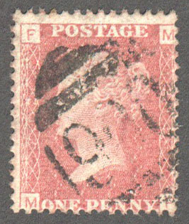 Great Britain Scott 33 Used Plate 212 - MF - Click Image to Close